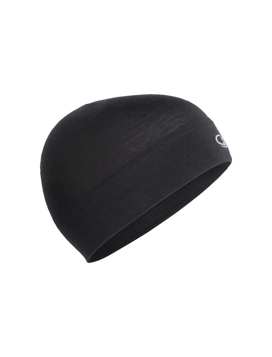 Women's Icebreaker Unisex Merino Chase Beanie Hats Black | CA 1463OKIR